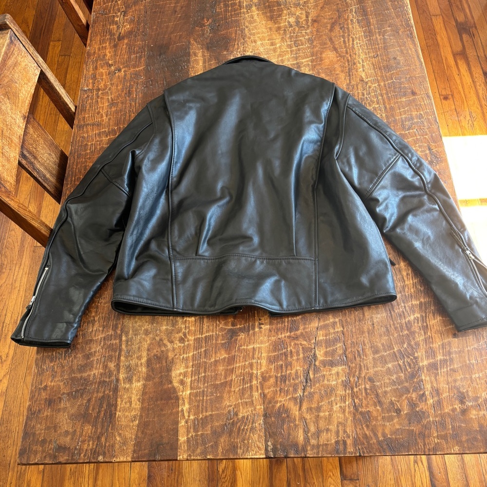 Harley Davidson men’s XL Black Leather Biker Jacket - Picture 6 of 6